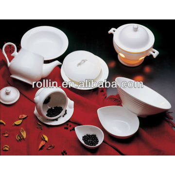 hot white porcelain oven safe hotel cookware set,dinnerware